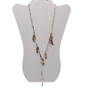 RLM Soho Striking Multi Colored Leaves 24.5" Long Lavalier Necklace